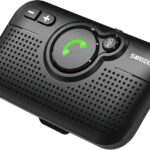 Bluetooth Car Speaker for Cell Phone, 3W Speakers, Handsfree Bluetooth Car Kit Automatic Power ON Reconnect, Support Siri Google Voice Assistant Hands Free Speakerphone with Visor Clip - BC980P