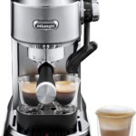 De'Longhi Dedica Maestro Plus Espresso Machine, Automatic Steam Wand, 3 Coffee Temp & Milk Foam Settings, 54oz Removable Tank, Easy-to-Clean Dishwasher-Safe Parts, Compact Stainless Steel Design