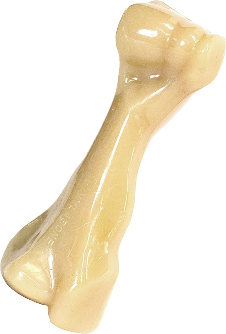 Nylabone Power Chew Butcher Bone Dog Chew Toy, Chicken Flavor, XX-Large | Durable dog toys for aggressive chewers, long lasting, discourages destructive chewing, for dogs 50++ lbs