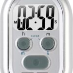 x-wlang 3-in-1 Alerts timer 1013 with vibration ,beep and flash.(kitchen timer ,medical timer,therapeutic timer), silver