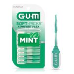 GUM Soft-Picks Comfort Flex Mint  Easy-to-Use Interdental Picks for Plaque Removal & Gum Health with Convenient Carry Case, Dentist Recommended, 80 Count