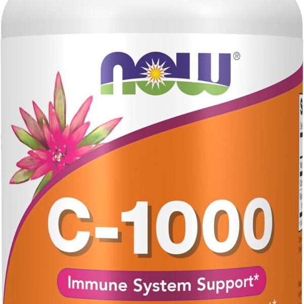 NOW Foods Supplements, Vitamin C-1,000 with 100 mg of Bioflavonoids, Antioxidant protection*, 100 Veg Capsules
