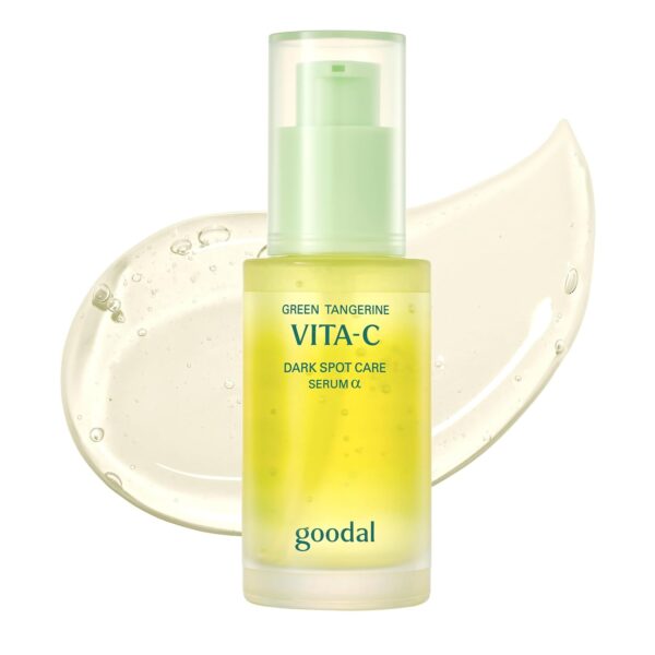 GOODAL Vitamin C Brightening Serum ALPHA | 5% Niacinamide & Exosome for Dark Spot Care | Gentle Daily Facial Serum for Radiant Glow Skin | Green Tangerine | Korean Skincare | 1.01 fl oz (30ml)
