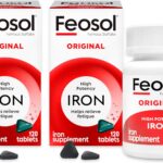 Feosol Original Iron Supplements for Men, Women & Children Over 12, Non-Heme, 65mg Iron Per Pill, 1 Per Day, 240ct, 4 Month Supply, for Energy and Immune System Support, Made in USA