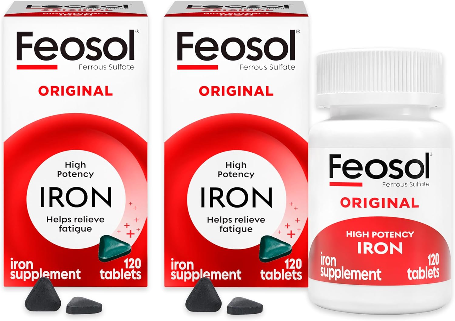 Feosol Original Iron Supplements for Men, Women & Children Over 12, Non-Heme, 65mg Iron Per Pill, 1 Per Day, 240ct, 4 Month Supply, for Energy and Immune System Support, Made in USA Feosol Original Iron Supplements for Men, Women & Children Over 12, Non-Heme, 65mg Iron Per Pill, 1 Per Day, 240ct, 4 Month Supply, for Energy and Immune System Support, Made in USA
