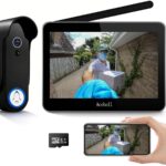 Wireless Smart Video Doorbell Intercom System, WiFi 1080P Video Doorbell Camera with Monitor, Video Door Phone with 7''Touch Screen, Motion Detection, No Subscription, APP Control