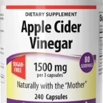 Webber Naturals Apple Cider Vinegar Capsules 1500mg, 240 Capsules | ACV With Mother, High Potency, Natural Digestion Support, Non-GMO, Gluten, Dairy & Sugar Free, 80 Days of Supply