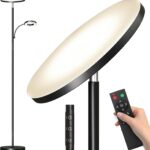marctronic Floor Lamp, Upgraded 42W 4000LM Super Bright LED Floor Lamp for Living Room Bedroom, Dimmable Standing Reading Floor Lamps with Remote & Touch Control
