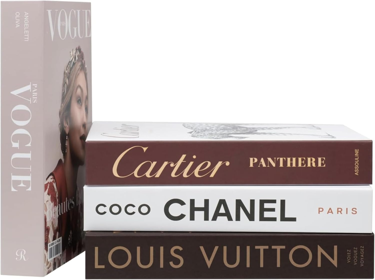 PROBENEX 4 Pcs Decorative Books | Faux Luxe Cardboard Coffee Table Decor | Refined Modern Look - Not Real, No Pages Inside - Arrives Flat, Tool-Free 2-Min Setup PROBENEX 4 Pcs Decorative Books | Faux Luxe Cardboard Coffee Table Decor | Refined Modern Look - Not Real, No Pages Inside - Arrives Flat, Tool-Free 2-Min Setup