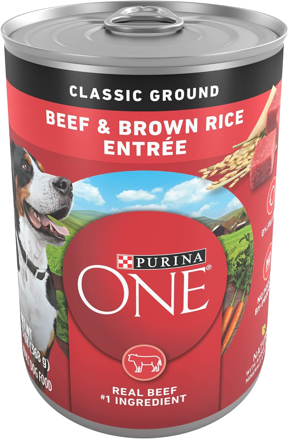 Purina ONE Classic Ground Beef and Brown Rice Entree Adult Wet Dog Food - (Pack of 12) 13 oz. Cans Purina ONE Classic Ground Beef and Brown Rice Entree Adult Wet Dog Food - (Pack of 12) 13 oz. Cans