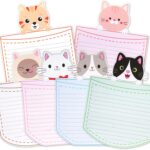 Ceiba Tree 24 Pcs Letter Writing Stationery Paper Set Greeting Cards with Envelopes for Kids Classroom Birthday Party