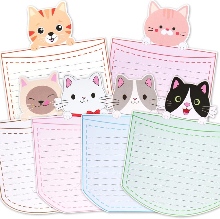 Ceiba Tree 24 Pcs Letter Writing Stationery Paper Set Greeting Cards with Envelopes for Kids Classroom Birthday Party