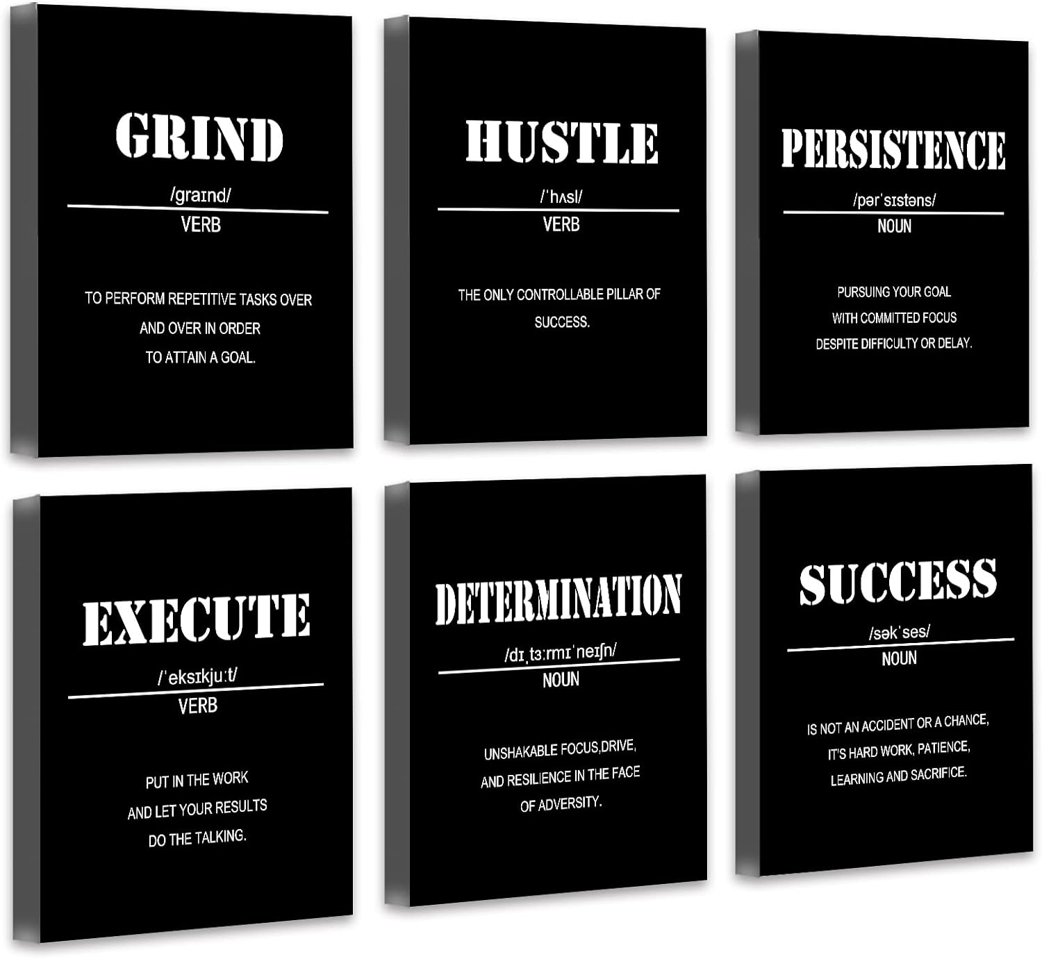 Drsoum Inspirational Office Wall Art - Motivational Quotes for Living Room - Encouraging Canvas Posters for Bedroom - Sayings for Wall Decor - 8 x10 x6 PCS (FRAMED) Drsoum Inspirational Office Wall Art - Motivational Quotes for Living Room - Encouraging Canvas Posters for Bedroom - Sayings for Wall Decor - 8 x10 x6 PCS (FRAMED)