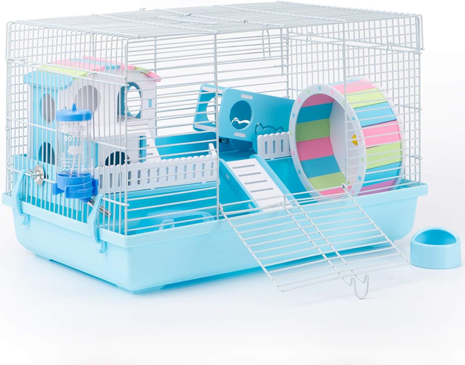ROBUD Large Hamster Cage Gerbil Haven Habitat Small Animal Cage (Blue) ROBUD Large Hamster Cage Gerbil Haven Habitat Small Animal Cage (Blue)