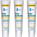 Globe (3 Pack) (2 oz) Triple Antibiotic First Aid Antibiotic Ointment, 24-Hour Infection Protection, Wound Care Treatment for Minor Scrapes, Burns and Cuts (Total 6 oz)