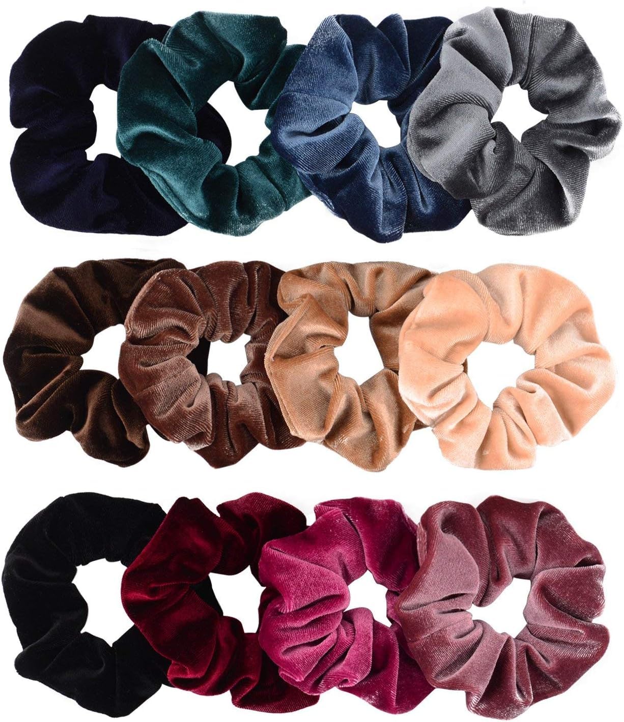 Whaline 12 Pack Hair Scrunchies Premium Velvet Scrunchy Elastic Hair Bands for Girls, Women Hair Accessories (12 Colors) | Velvet Scrunchies Bobbles, Soft Elastic Hair Bands, Hairs Accessory & Gift for Teen Girls Women Whaline 12 Pack Hair Scrunchies Premium Velvet Scrunchy Elastic Hair Bands for Girls, Women Hair Accessories (12 Colors) | Velvet Scrunchies Bobbles, Soft Elastic Hair Bands, Hairs Accessory & Gift for Teen Girls Women