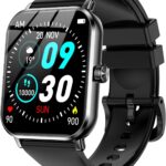 Jacoosa Smart Watches for Men, 1.83" HD Touchscreen with Bluetooth Calling, 120+ Sport Modes Fitness Tracker, IP68 Waterproof, Heart Rate Sleep Monitor Timer, Compatible with Android iOS(Black)