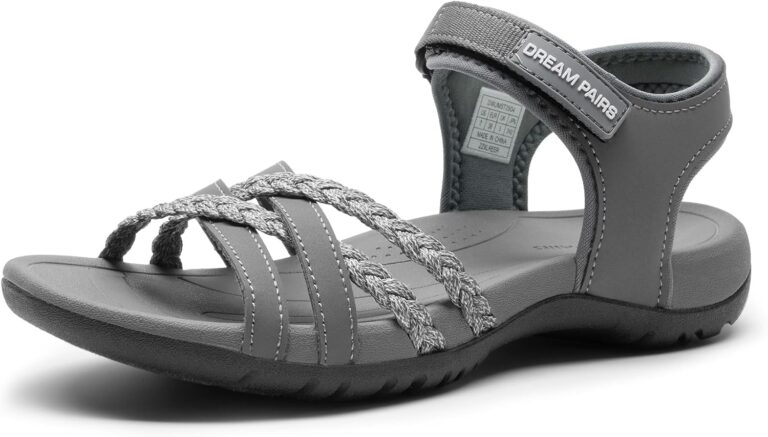 DREAM PAIRS Womens Sandals Light Weight Hiking Sandals for Women Comfortable Athletic Quick-Drying Walking Hiking Water Sandals