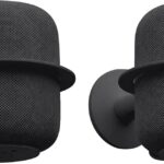 Play with NoBoxWall Mount for Apple HomePod  Precision-Fit Holder with Built-in Cable Management, Heavy-Duty Steel Frame, Sleek Minimalist Design, Secure Mounting Bracket, Black (Set of 2)