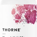 THORNE - Women's Multi 50+ - Comprehensive Daily Multi with Vitamins A, B6, B12, C, D, E, K, Zinc & More - Support Heart, Brain, Bone & Immune Health* - Third-Party Certified - 180 Capsules