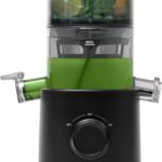 Nama J3 Compact Cold Press Juicer  Space Saving & Self Feeding for Hands-Free Operation  Lightweight, Portable Zero Waste Slow Masticating Juicer  Easy Cleanup & Assembly - Black