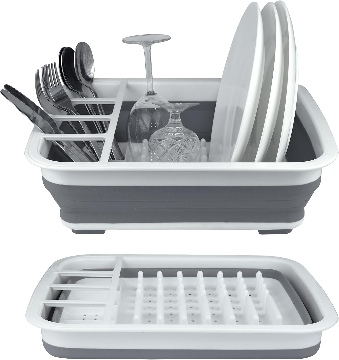 Collapsible Dish Drying Rack, Foldable Dinnerware Drainer Organizer | Space-saving plastic kitchen storage organizer. Compact folding dish drainboard perfect for RVs, camping & small countertops. Collapsible Dish Drying Rack, Foldable Dinnerware Drainer Organizer | Space-saving plastic kitchen storage organizer. Compact folding dish drainboard perfect for RVs, camping & small countertops.