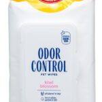 Arm & Hammer for Pets Odor Control Dog Wipes, Deodorizing Wipes with Baking Soda for Dogs Between Baths, Gentle Cleaning Pet Grooming Wipes for Everyday Freshness, Kiwi Blossom Scent, 100 Count