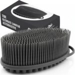 Avilana Premium Silicone Body Scrubber - Trusted Since 2017 - SGS Certified Food Grade Dual Sided Bath Brush, Quick-Dry Exfoliating Loofah Alternative, Massage Brush Sensitive Skin Women Men