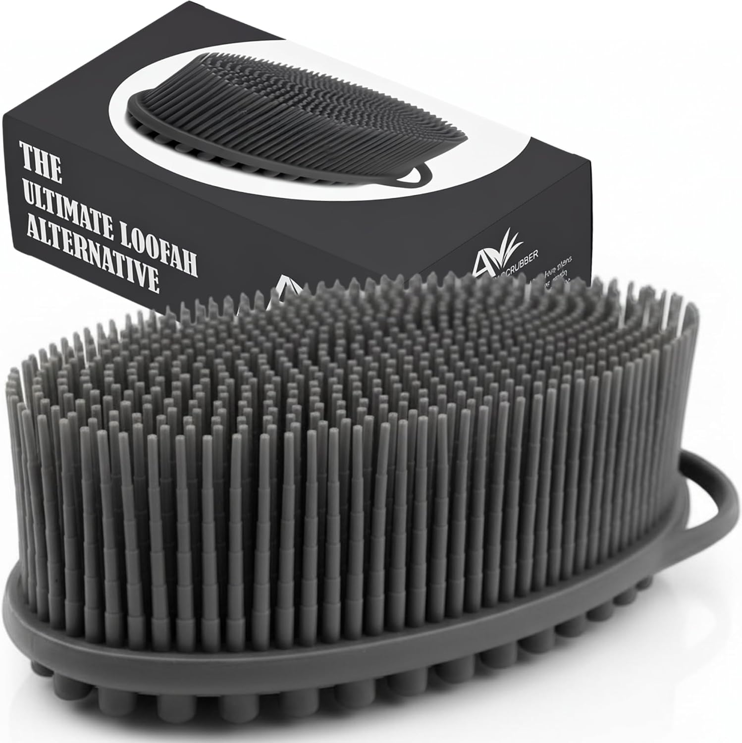 Avilana Premium Silicone Body Scrubber - Trusted Since 2017 - SGS Certified Food Grade Dual Sided Bath Brush, Quick-Dry Exfoliating Loofah Alternative, Massage Brush Sensitive Skin Women Men Avilana Premium Silicone Body Scrubber - Trusted Since 2017 - SGS Certified Food Grade Dual Sided Bath Brush, Quick-Dry Exfoliating Loofah Alternative, Massage Brush Sensitive Skin Women Men