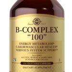 Solgar B-Complex "100", 250 Vegetable Capsules - Nervous System Support - Supports Energy Metabolism - Non-GMO, Vegan, Gluten Free, Dairy Free, Kosher - 250 Servings