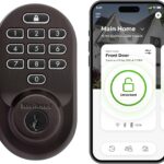 Kwikset Halo Wi-Fi Smart Lock, Keyless Entry Door Deadbolt, Geofence Auto-Unlock, Grade AAA Certified, No Hub Easy Install, Venetian Bronze Lifetime Finish Warranty, Backlit Keypad