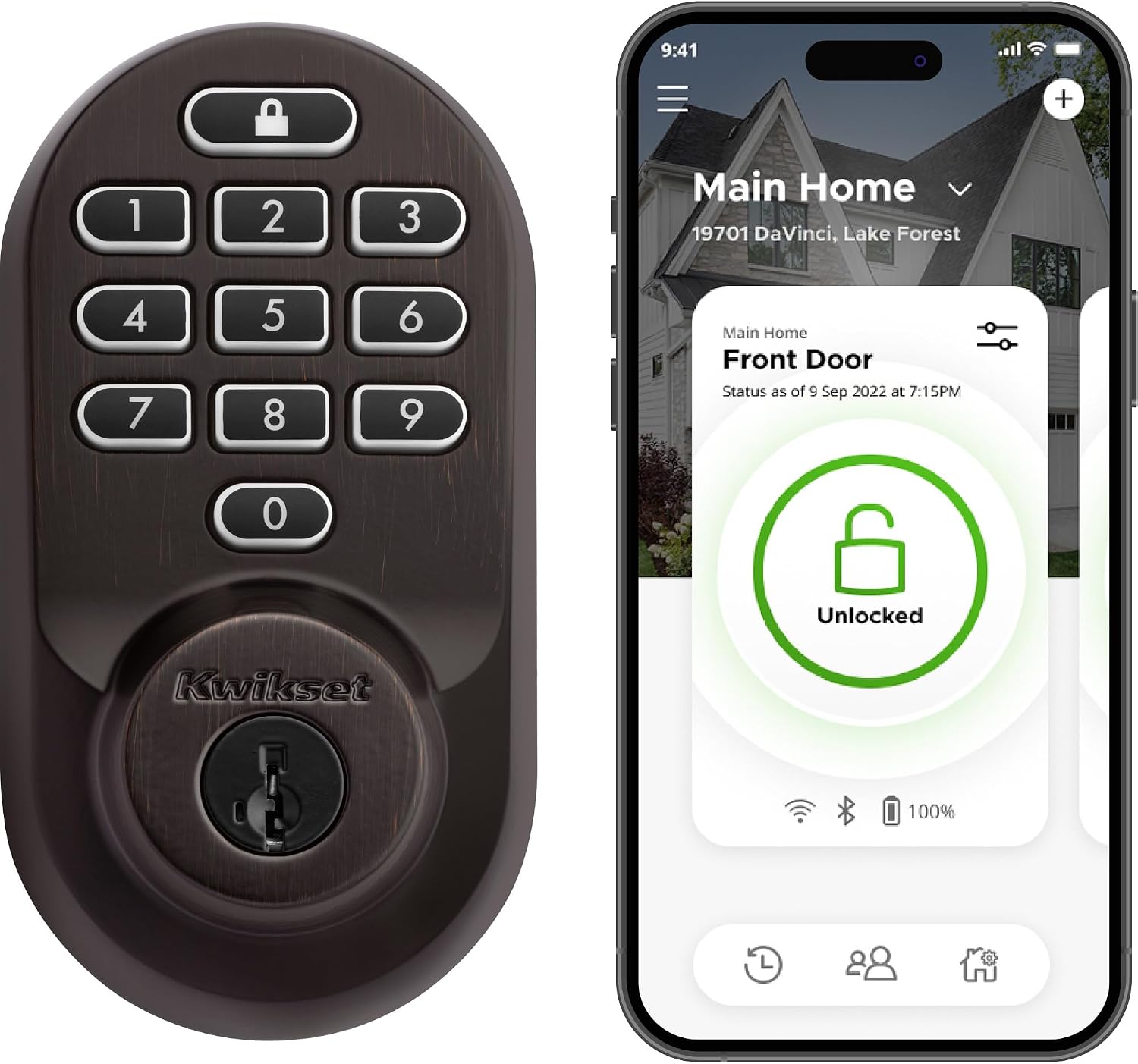 Kwikset Halo Wi-Fi Smart Lock, Keyless Entry Door Deadbolt, Geofence Auto-Unlock, Grade AAA Certified, No Hub Easy Install, Venetian Bronze Lifetime Finish Warranty, Backlit Keypad Kwikset Halo Wi-Fi Smart Lock, Keyless Entry Door Deadbolt, Geofence Auto-Unlock, Grade AAA Certified, No Hub Easy Install, Venetian Bronze Lifetime Finish Warranty, Backlit Keypad