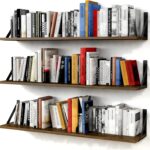 Forbena Floating Book Shelves for Wall Set of 3, 36 Inches Long Wall Bookshelf for Bedroom, Large Wood Heavy Duty Hanging Bookshelves for Books, Living Room Decor, Closet Storage (Rustic Brown)
