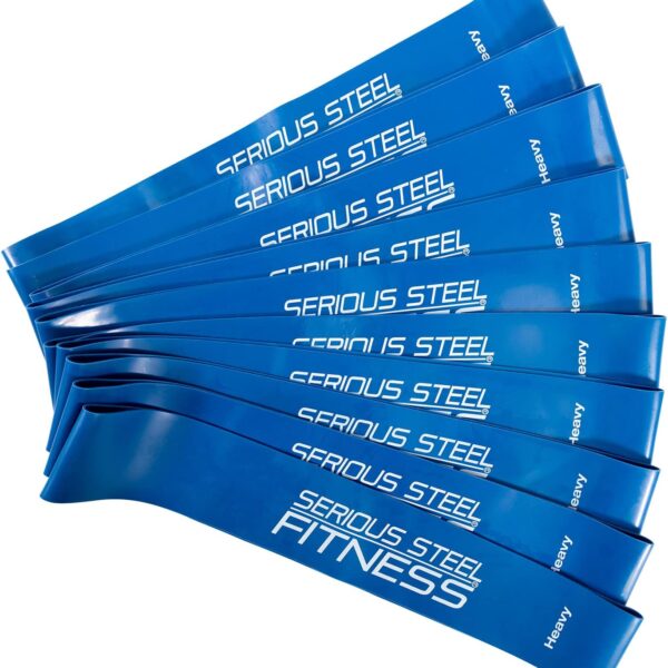 Serious Steel Fitness Mini Resistance Loop Bands | Rehab and Prehab Stretch Bands | 12" Exercise Workout Bands (Sets of 5 Pack and Sets of 10 Pack Trainer Options Available!)