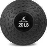 ProsourceFit Slam Medicine Balls 5, 10, 15, 20, 25, 30, 50lbs Smooth and Tread Textured Grip Dead Weight Balls for Strength and Conditioning Exercises, Cardio and Core Workouts