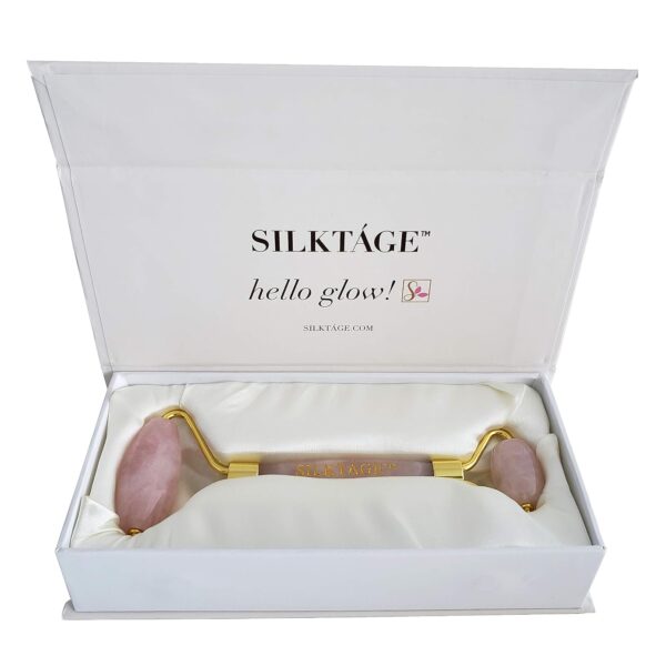 SILKTAGE ROSE QUARTZ FACIAL ROLLER