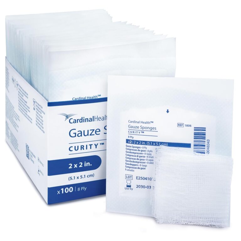 Covidien 1806 Curity Gauze Sponge, Sterile 2's in Peel-Back Package, 2" x 2", 8-ply (Pack of 100)
