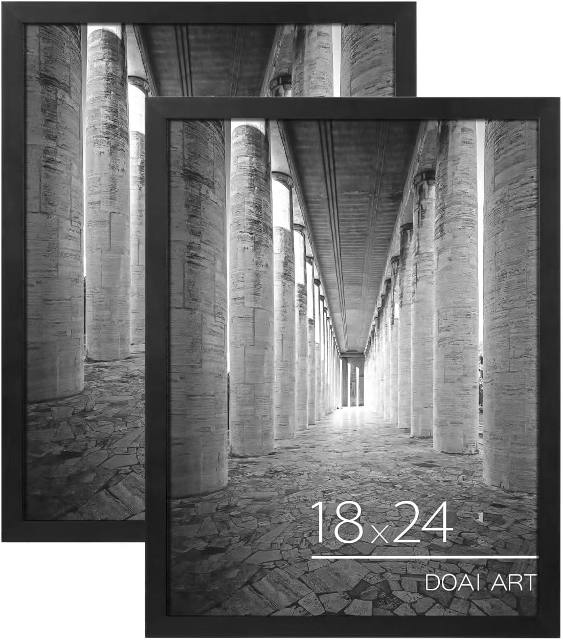 DOAI ART 18x24 Poster Frame 2 Pack, Black 18 x 24 Picture Frames | 18x24 Frame for Horizontal or Vertical Wall Mounting, Scratch-proof Safe and Artistic Large Photo Frame Wall Art DOAI ART 18x24 Poster Frame 2 Pack, Black 18 x 24 Picture Frames | 18x24 Frame for Horizontal or Vertical Wall Mounting, Scratch-proof Safe and Artistic Large Photo Frame Wall Art