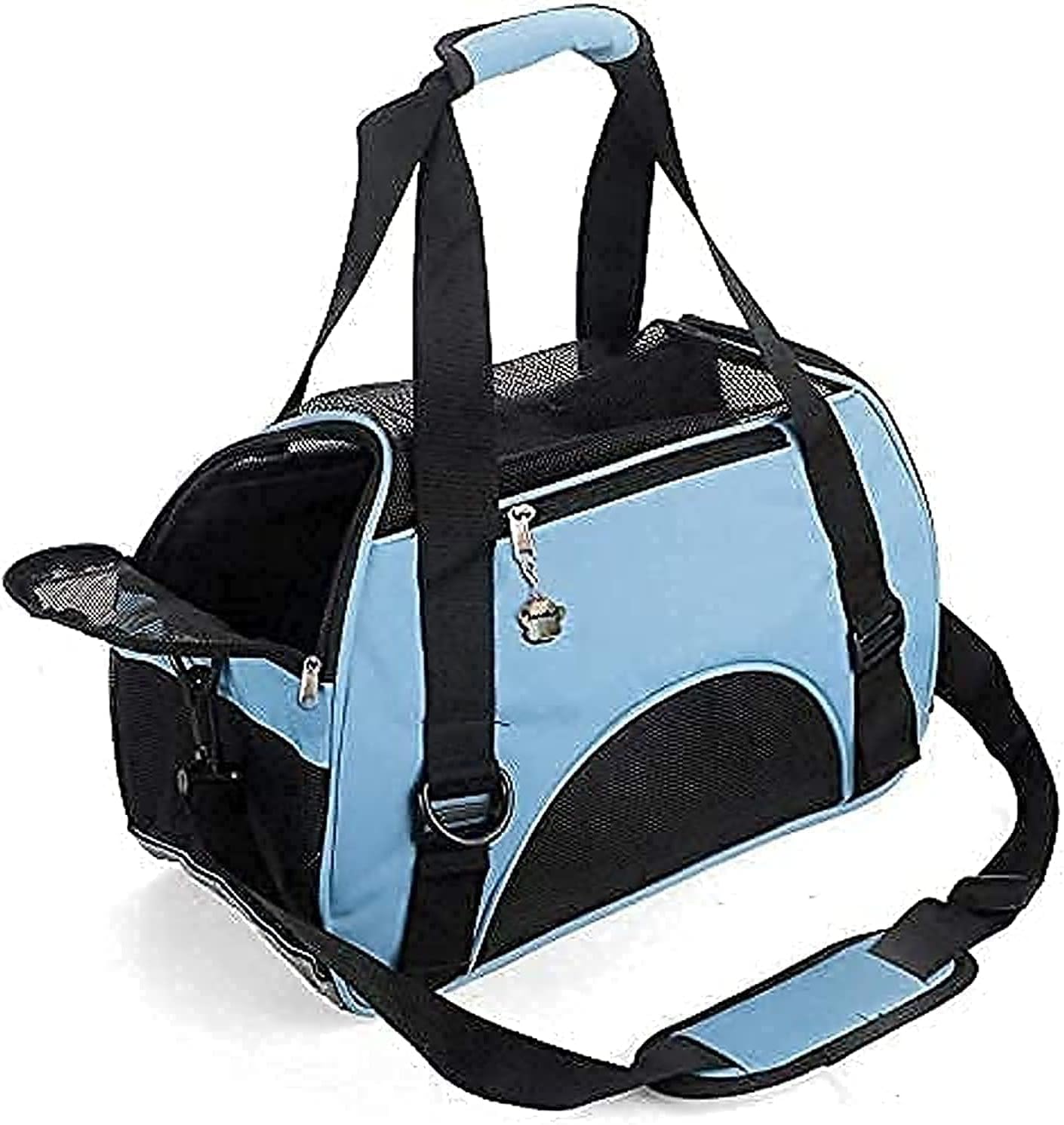 ZaneSun Cat Carrier,Soft-Sided Pet Travel Carrier for Cats,Dogs Puppy Comfort Portable Foldable Pet Bag Airline Approved (Small Blue) ZaneSun Cat Carrier,Soft-Sided Pet Travel Carrier for Cats,Dogs Puppy Comfort Portable Foldable Pet Bag Airline Approved (Small Blue)