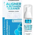 EverSmile AlignerFresh Original Clean Foam  Cleaner Compatible w/Invisalign and All Clear Aligners & Retainers  Eliminates Bacteria, Whitens Teeth, Fights Bad Breath  50ml (2 Pack)