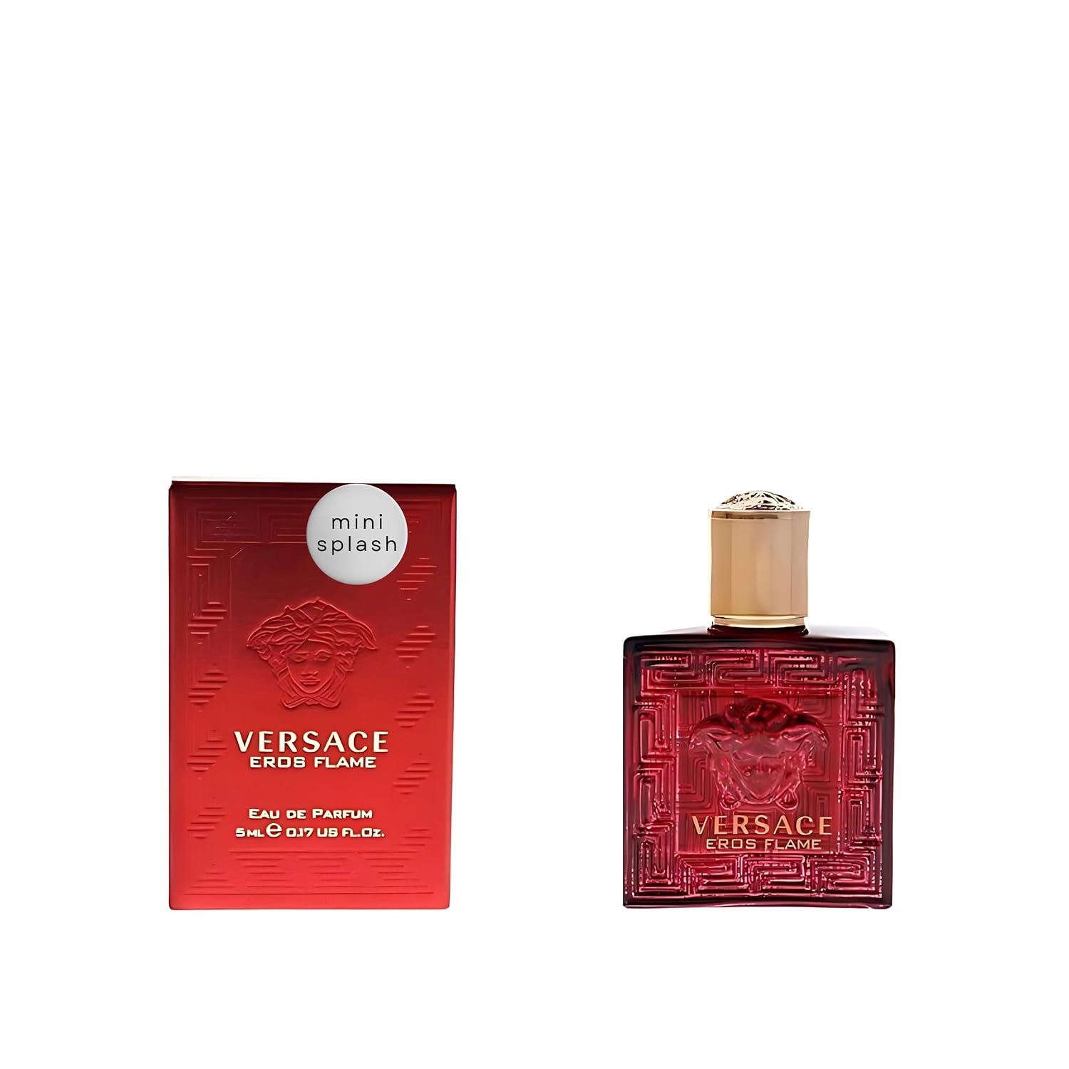 Versace Eros Flame Perfume for Men Mini EDP Splash 0.17 Ounce Versace Eros Flame Perfume for Men Mini EDP Splash 0.17 Ounce