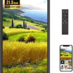 FANGOR 21.5" Large Digital Picture Frame 64GB, WiFi Photo Frame 1920x1080 FHD IPS Display with Remote Control, Auto-Rotate, Wall Mounted, Share Photos/Videos Via Uhale App/USB/SD (No Touch Screen)