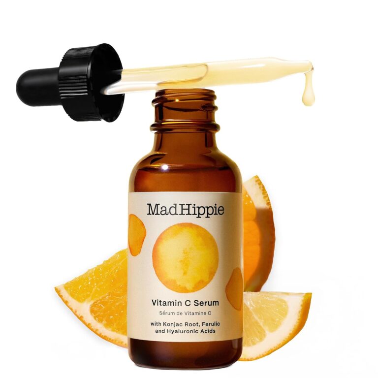 Mad Hippie Vitamin C Serum for Face  C + E + Ferulic Acid, Hyaluronic Acid, Stable Low-Irritation Formula, Brightening, 1.02 fl oz