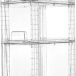 Vtopmart 3 Pack Clear Stackable Storage Drawers,Easy to Assemble Bathroom Organizers and Storage with handles,Plastic Drawers for Kitchen Pantry,Cabinet,Under Sink Organization