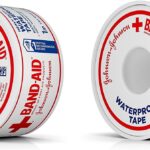 Band-Aid Brand of First Aid Products 100% Waterproof Self-Adhesive Medical Tape Roll to Secure Bandages, Durable First Aid Wound Care Bandaging Tape, 1 Inch by 10 Yards (Pack of 2)