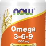 NOW Foods Supplements, Omega 3-6-9 1000 mg with a blend of Flax Seed, Evening Primrose, Canola, Black Currant and Pumpkin Seed Oils, 100 Softgels