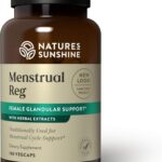 Nature's Sunshine Menstrual Reg, 100 Capsules, Kosher | Herbal Supplement Helps Maintain Hormone Balance and Promotes a More Comfortable Menstrual Cycle