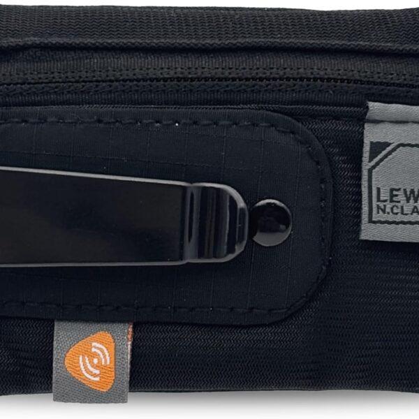 Lewis N. Clark RFID-Blocking Hidden Clip Stash Travel Belt Wallet, Black, One Size