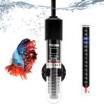 FREESEA Aquarium Fish Tank Heater: 25W/50W/100W/300W Small Submersible Aquarium Heater with Preset Temperature for 1-5 Gallon Betta Turtle Freshwater Saltwater Tank