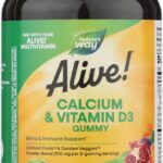 Natures Way, Calcium Alive Plus D 100 Mg, 60 Chewa